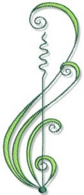 Picture of Swirly Decor Machine Embroidery Design