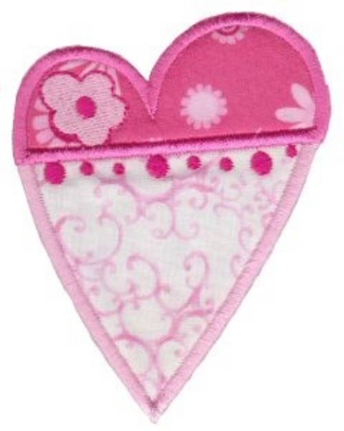 Picture of Applique Hearts Machine Embroidery Design