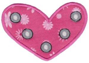 Picture of Applique Heart Machine Embroidery Design