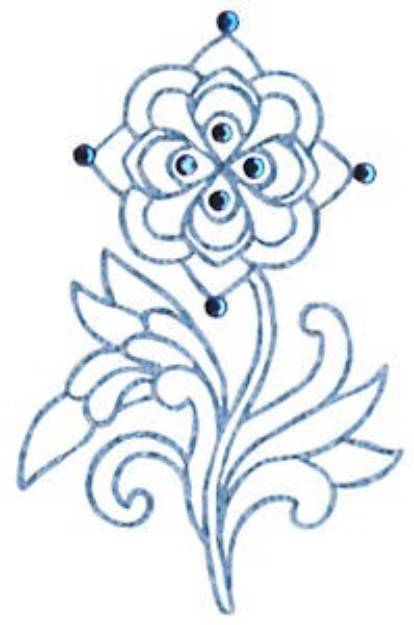 Picture of Jacobean Redwork Machine Embroidery Design