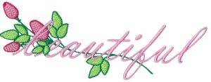 Picture of Beautiful Roses Machine Embroidery Design