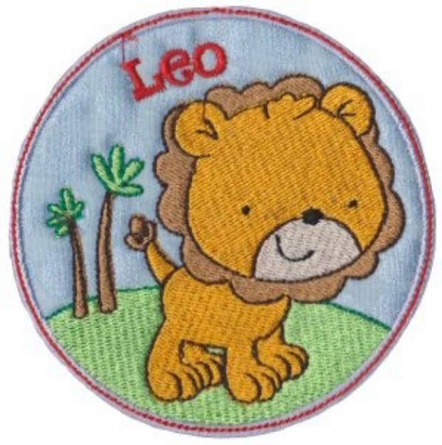 Picture of Leo Applique Machine Embroidery Design