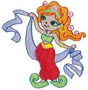 Picture of Pretty Genie Machine Embroidery Design