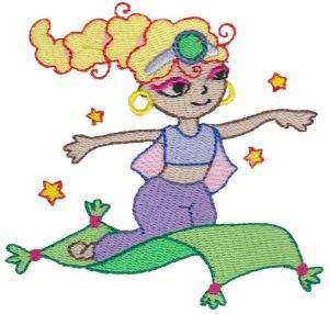 Picture of Magic Genie & Carpet Machine Embroidery Design