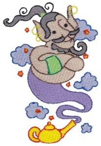 Picture of Aladdin & His Lamp Machine Embroidery Design