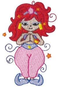 Picture of Redhead Genie Machine Embroidery Design