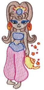 Picture of Blonde Genie Machine Embroidery Design