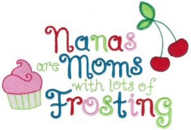 Picture of Moms With Frosting Machine Embroidery Design