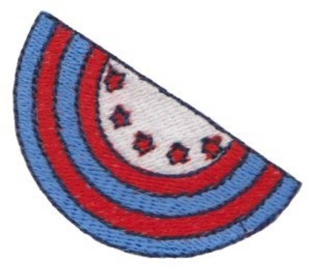 Picture of Patriotic Mini Bunting Machine Embroidery Design