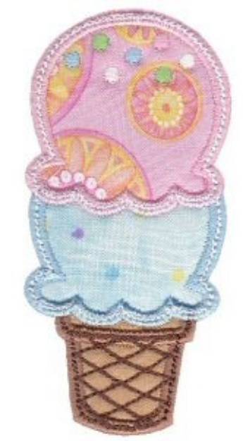 Picture of Applique Cone Machine Embroidery Design