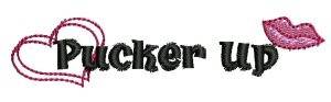 Picture of Pucker Up Machine Embroidery Design