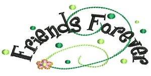 Picture of Friends Forever Machine Embroidery Design