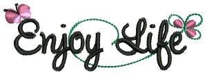 Picture of Enjoy Life Machine Embroidery Design