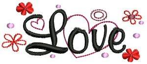 Picture of Love Machine Embroidery Design