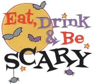 Picture of Eat, Drink & Be Scary Machine Embroidery Design