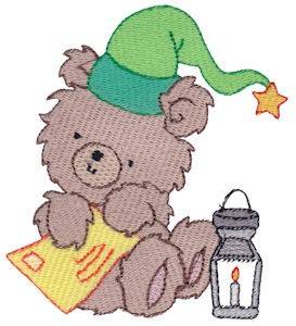 Picture of Christmas Bear & Letter Machine Embroidery Design