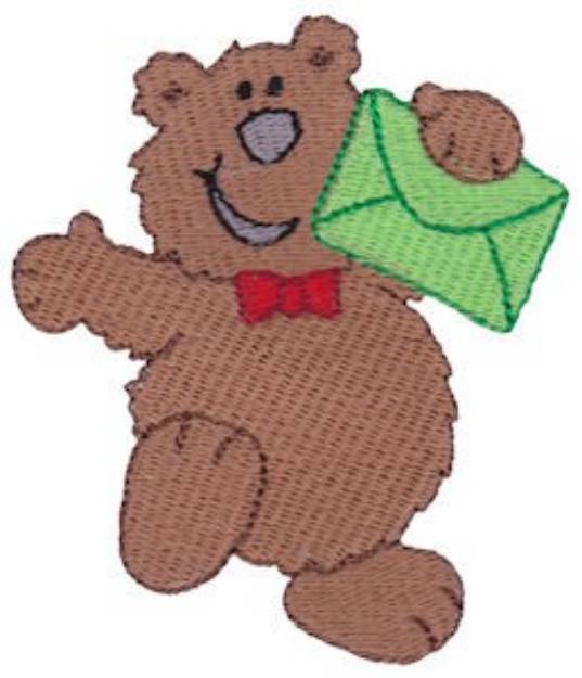 Picture of Christmas Bear Machine Embroidery Design