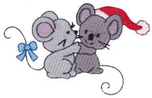 Picture of Christmas Mice Machine Embroidery Design