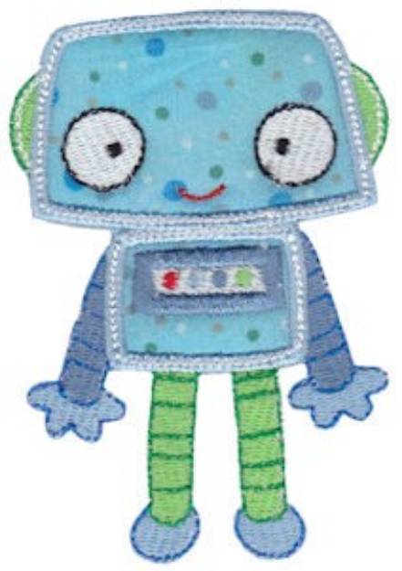 Picture of Robot Applique Machine Embroidery Design