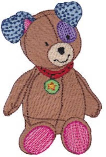 Picture of Patches The Puppy Machine Embroidery Design