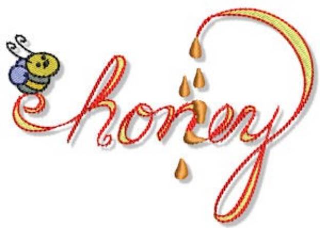 Picture of Honey Bee Machine Embroidery Design