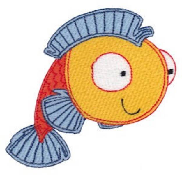 Picture of Cartoon Fish Machine Embroidery Design