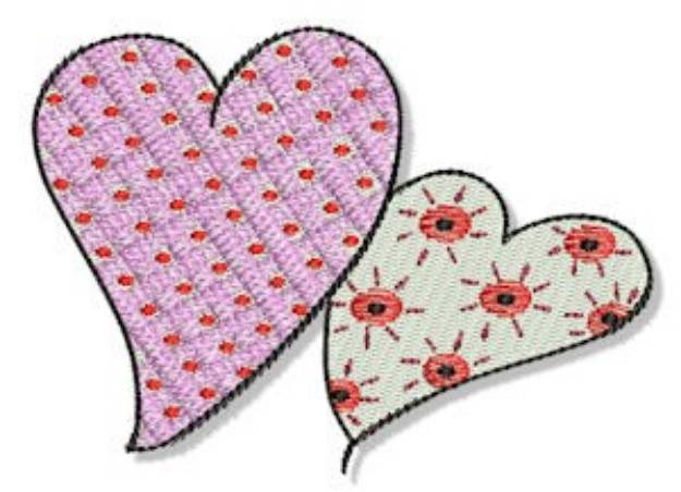 Picture of Valentine Hearts Machine Embroidery Design