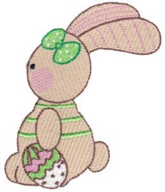 Picture of Easter Rabbit Machine Embroidery Design