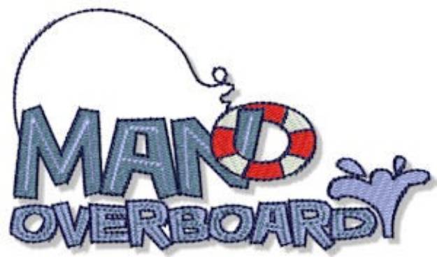 Picture of Man Overboard Machine Embroidery Design