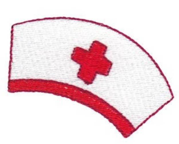 Picture of Teddy Bear Nurses Cap Machine Embroidery Design