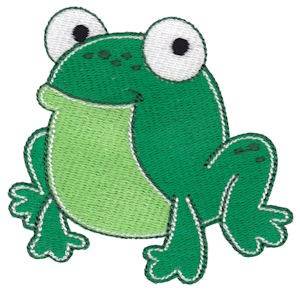 Picture of Cute Little Frog Machine Embroidery Design