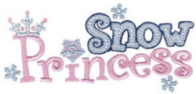 Picture of Snow Princess Machine Embroidery Design