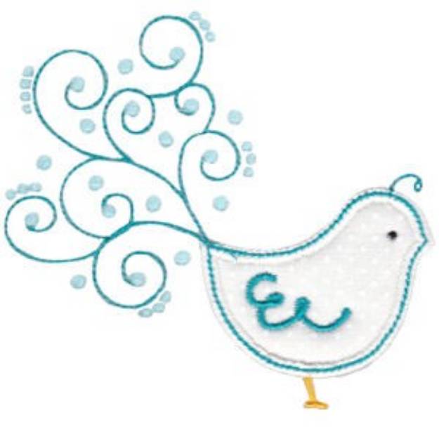 Picture of Tweet Thing Applique Machine Embroidery Design