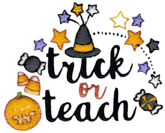 Picture of Trick Or Teach Machine Embroidery Design