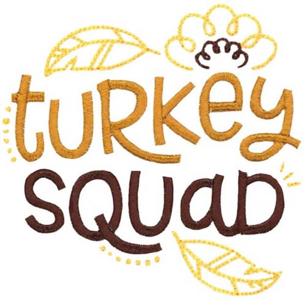 Picture of Turkey Squad Machine Embroidery Design