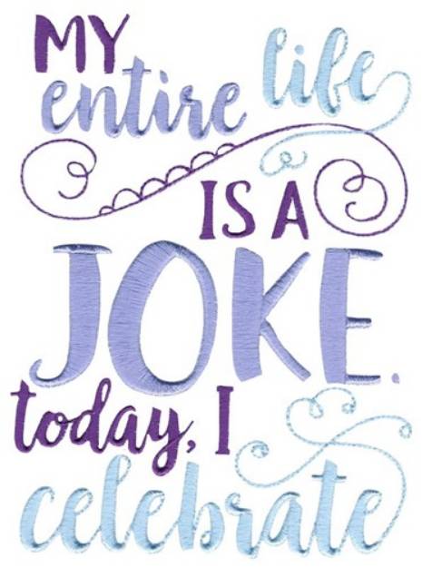 Picture of A Joke Machine Embroidery Design