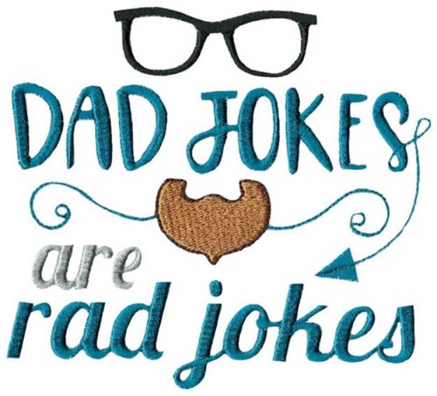 Picture of Dad Jokes Machine Embroidery Design