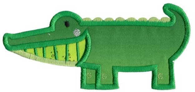 Picture of Applique Alligator Machine Embroidery Design