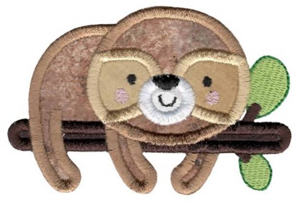 Picture of Applique Sloth Machine Embroidery Design