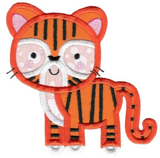 Picture of Applique Tiger Machine Embroidery Design