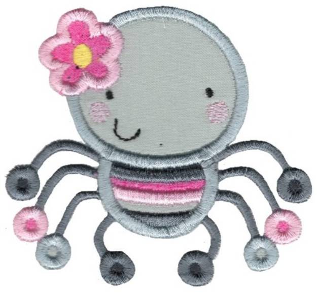 Picture of Applique Girl Spider Machine Embroidery Design