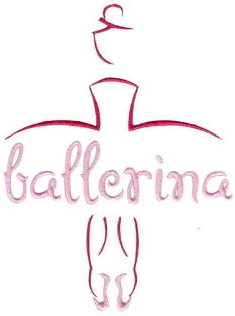 Picture of Ballerina Machine Embroidery Design