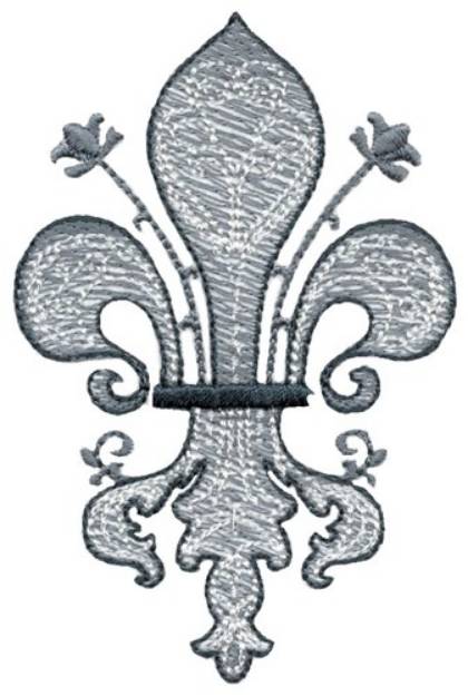 Picture of Decoration Sketch Fleur De Lis Machine Embroidery Design