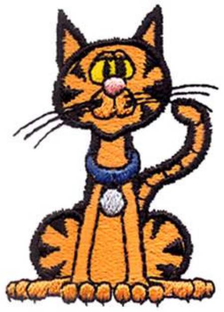 Picture of Tiger Cat Machine Embroidery Design