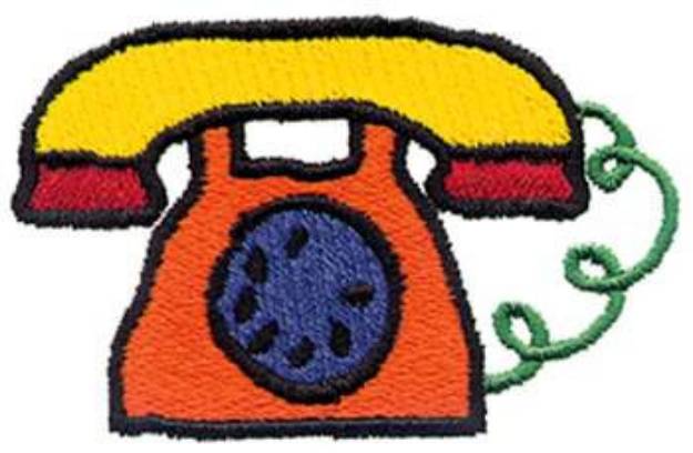 Picture of Telephone Machine Embroidery Design