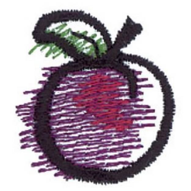 Picture of Plum Machine Embroidery Design