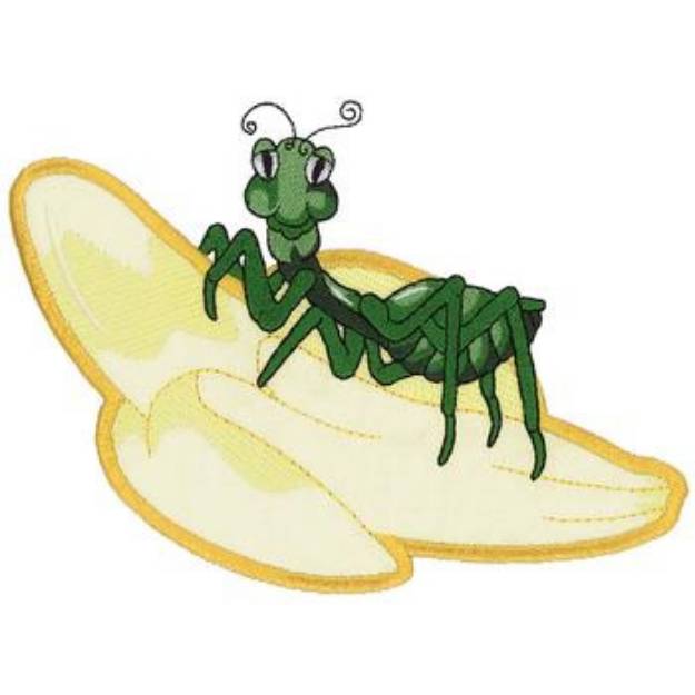 Picture of Mantis & Banana Applique Machine Embroidery Design