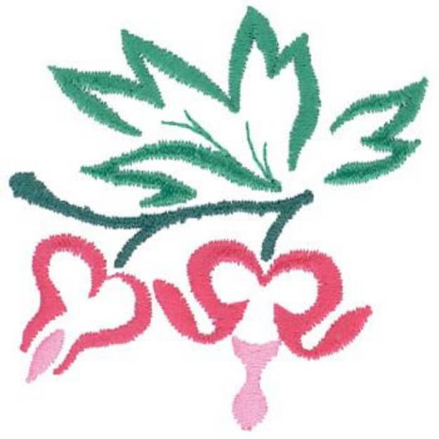 Picture of Bleeding Hearts Machine Embroidery Design