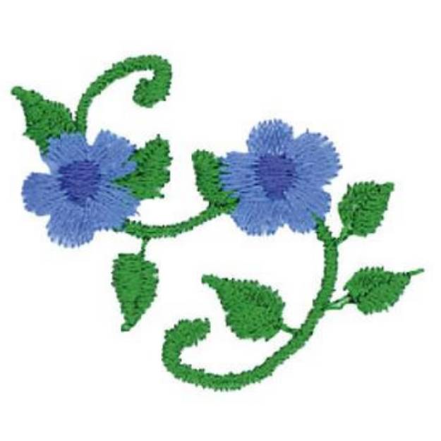 Picture of Floral Scroll Machine Embroidery Design