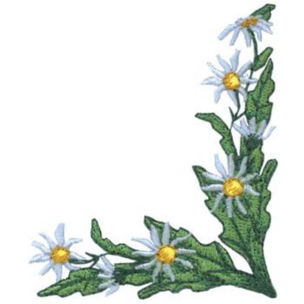 Picture of Daisy Corner Machine Embroidery Design